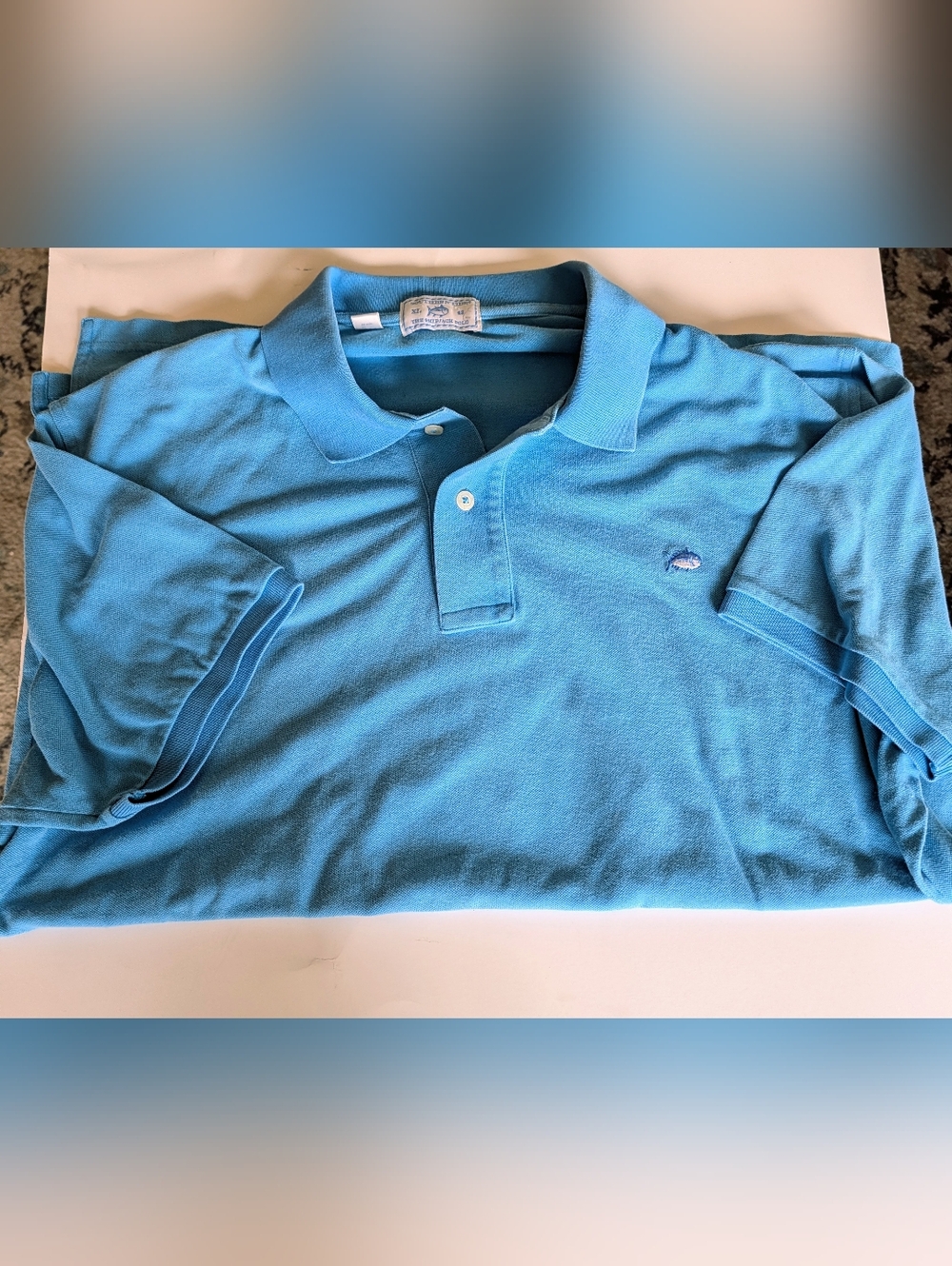 Vineyard Vines Men's Polo in Aqua Men's Large